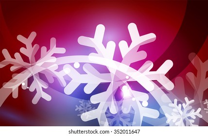 Vector Feliz Navidad fondo abstracto, copos de nieve en el aire. Fondo de color para el mensaje