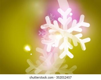 Vector Merry Christmas abstract background, snowflakes in the air. Color background for your message