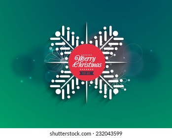 Vector merry Christmas background or greeting card. EPS10 Vector File.