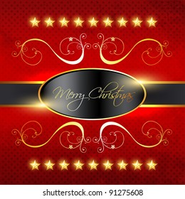 vector merry christmas background illustration