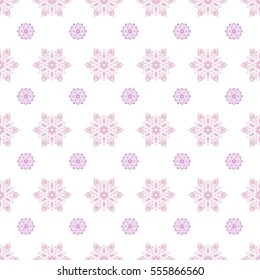 Vector Merry Christmas Border in neutral colors on white background.
