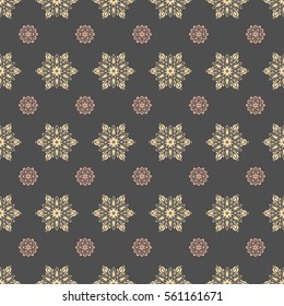 Vector Merry Christmas Border on gray background.