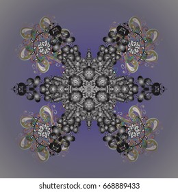 Vector Merry Christmas Border on colors background.