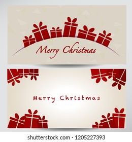 Vector merry Christmas card