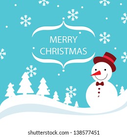 Vector Merry Christmas card