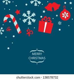 Vector Merry Christmas card