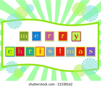 Vector Merry Christmas Card