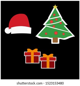 Vector Merry Christmas. Christmas celebration