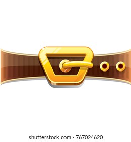 vector merry christmas classic red cartoon background with santa claus belt and golden buckle. vector christmas banner , flyer or poster background with copy space for greeting text and advertising