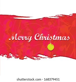 vector merry christmas decorative red floral background. xmas or happy grunge style new year card