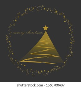 vector Merry Christmas designed by Illustrator EPS 10