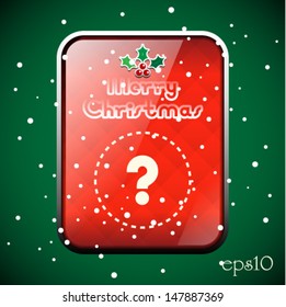 Vector Merry Christmas Frame and Background