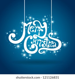 Vector merry Christmas greeting card