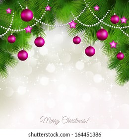 Vector Merry Christmas greeting card