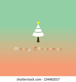 vector merry christmas greeting card 