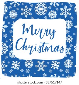 Vector merry Christmas greeting card