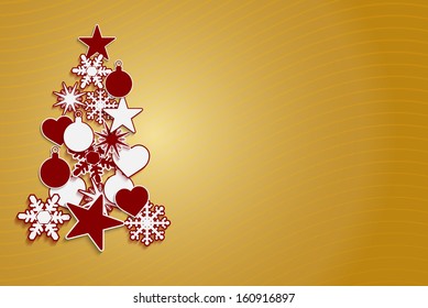 Vector Merry Christmas Greetings Card, Eps 10 File, Transparency and Blends Used, Raster Version Available
