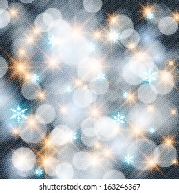 Vector Merry Christmas and Happy New Year background. Perfect as invitation or announcement.