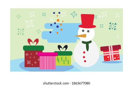 Vector de la tarjeta de felicitación Feliz Navidad y Feliz Año Nuevo, ilustración vectorial.