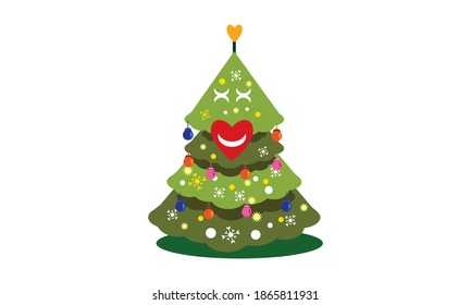 Vector of Merry Christmas and Happy New Year  greeting card, vector illustration.