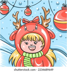vector merry christmas and happy new year themed illustration, suitable for wallpaper inspiration, banner printing, event flyers, calendars or your other digital element needs