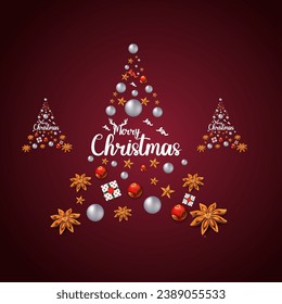 Vector merry christmas and happy new year promotion banner design vector.