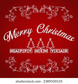 Vector merry christmas and happy new year promotion banner design vector