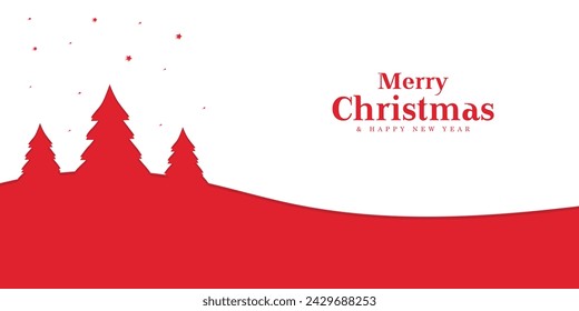 vector Merry Christmas and Happy New Year greeting card set. Modern Christmas design with minimal art banner, poster, wallpaper