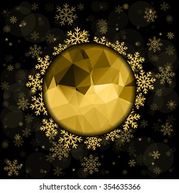 Vector Merry Christmas and Happy New Year 2016 greeting card background for Web and Mobile app, art illustration template design, infographic, page, party brochure, poster, cover, booklet, document.
