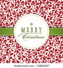 Vector Merry Christmas and Happy New Year card design. Perfect as invitation or announcemen.