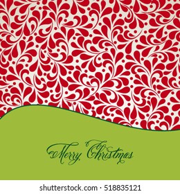 Vector Merry Christmas and Happy New Year card design. Perfect as invitation or announcemen.