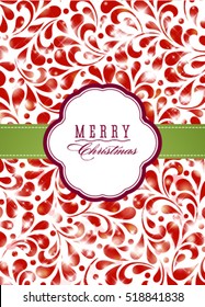 Vector Merry Christmas and Happy New Year card design. Perfect as invitation or announcemen.