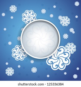 Vector Merry Christmas and New Year Card Background with Space for Your Text or Image