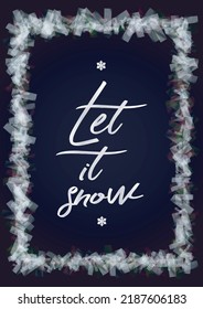 Vector Merry Christmas and New Year Card Collection with Magical Bokeh Lights Sparkle Confetti. Shiny Glitter Christmas Party Print Collection. Winter Sparkle Snowfall Design for Holiday's  Poster.