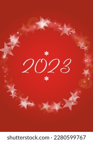 Recogida de tarjetas Vector Feliz Navidad y Año Nuevo con mágicas luces de Bokeh esparcen confetti. Colección de impresión de la fiesta navideña brillante. El diseño de la nevada de invierno para la postal de vacaciones.