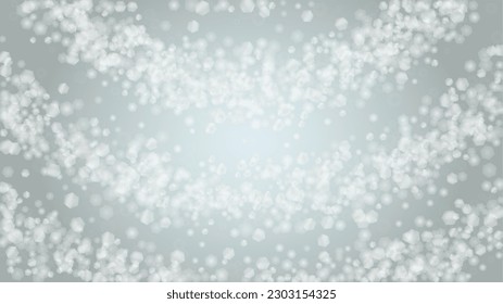 Vector Merry Christmas and New Year Card Collection with Magical Bokeh Lights Sparkle Confetti. Shiny Glitter Christmas Party Collection. Winter Sparkle Snowfall Design for Your Holiday's  Postcard.