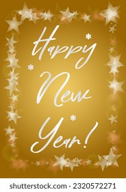 Vector Merry Christmas and New Year Card Collection with Magical Bokeh Lights Sparkle Confetti. Shiny Glitter Christmas Party Print Collection. Winter Sparkle Snowfall Design for Holiday's  Postcard.