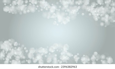 Vector Merry Christmas and New Year Card Collection with Magical Bokeh Lights Sparkle Confetti. Shiny Glitter Christmas Party Collection. Winter Sparkle Snowfall Design for Your Holiday's  Flyer.