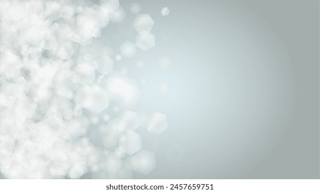 Vector Merry Christmas and New Year Card Collection with Magical Bokeh Lights Sparkle Confetti. Shiny Glitter Christmas Party Collection. Winter Sparkle Snowfall Design for Your Holiday's  Brochure.