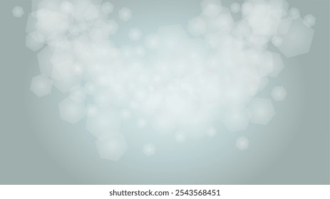 Vector Merry Christmas and New Year Card Collection with Magical Bokeh Lights Sparkle Confetti. Shiny Glitter Christmas Party Collection. Winter Sparkle Snowfall Design for Your Holiday's  Brochure.