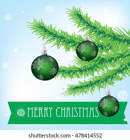 vector merry christmas and new year frame illustration