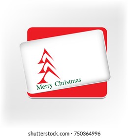 vector merry christmas and new year frame illustration