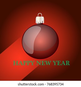vector merry christmas and new year frame illustration