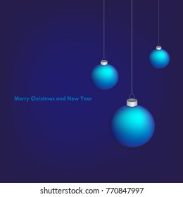 vector merry christmas and new year frame illustration