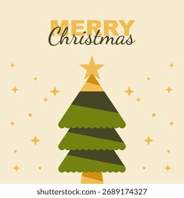 vector merry christmas poster template