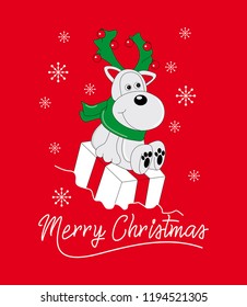 vector merry christmas snowflake and
Reindee for t shirt