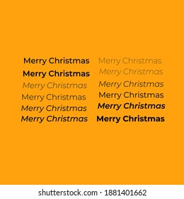 vector merry christmas text writing design