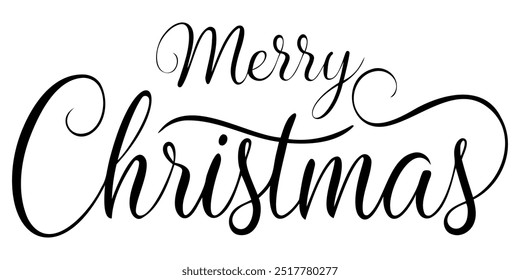 Vetor Feliz Natal título. Pode ser usado como fundo para páginas web, cartões postais, impressões, cartazes, padrões, design de embalagem, convites, cartões de saudação, design têxtil, adesivos, e assim por diante.