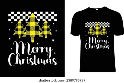 Vector Merry Christmas T-Shirt design