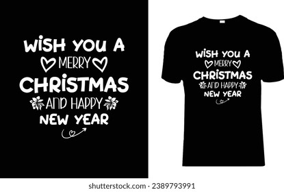 Vector Merry Christmas T-Shirt design